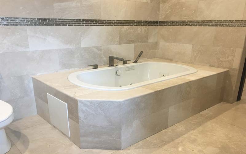 Installing a new bathtub